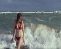 The French actress also loves swimming.